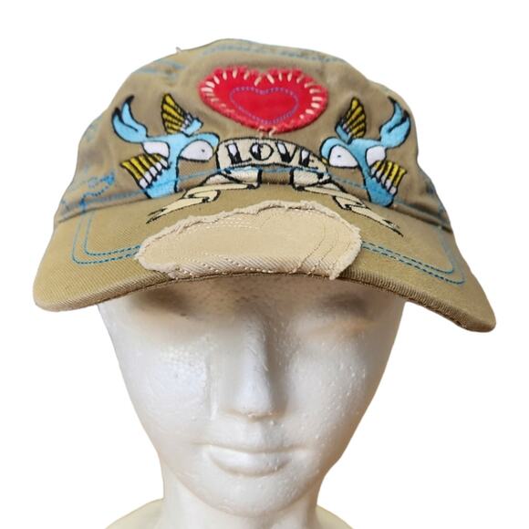 Pugs Gear Love Birds Hearts Cadet hat cap lid - Picture 2 of 8